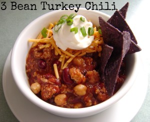 3 bean turkey chili