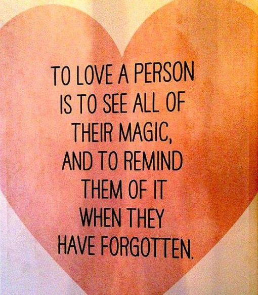 to love a person